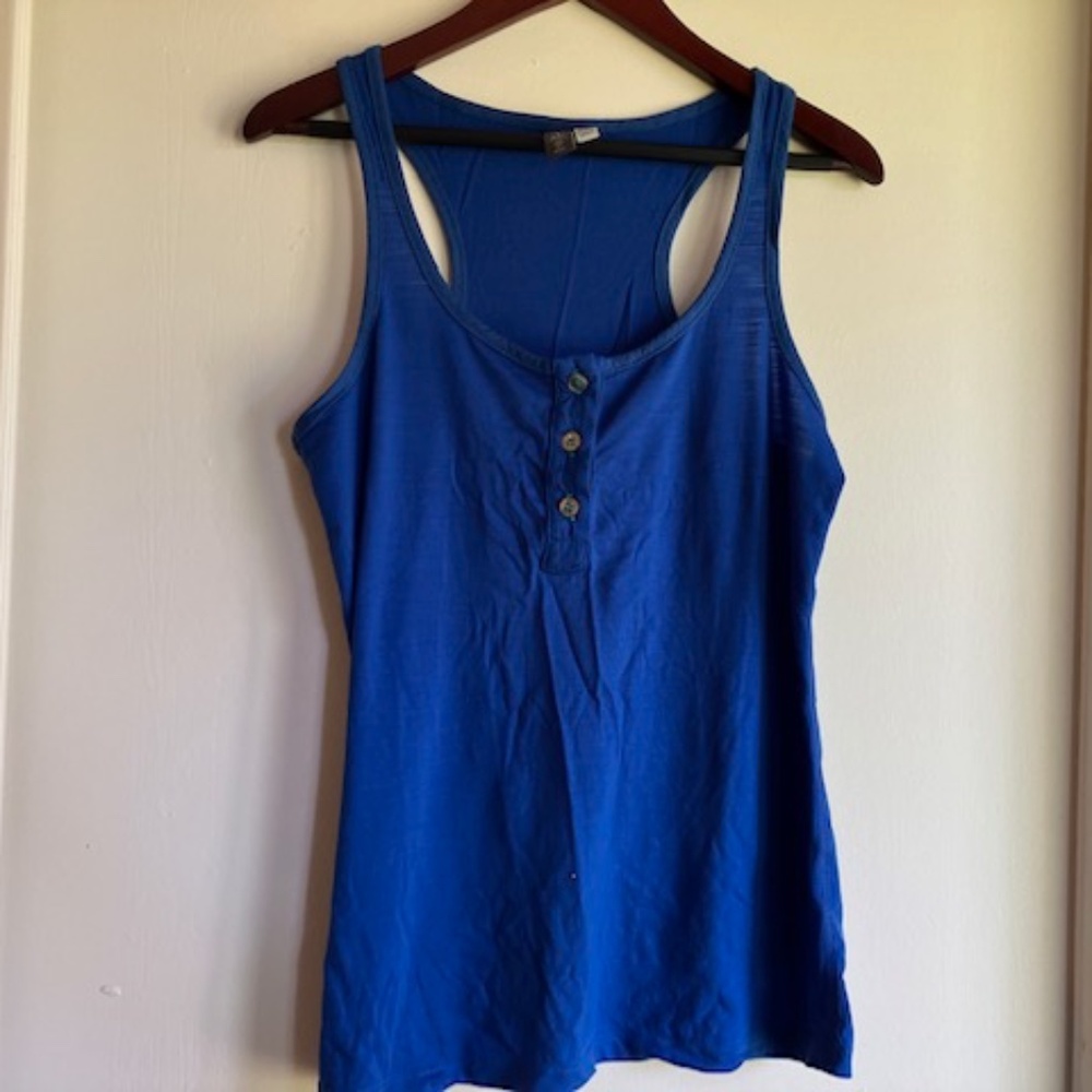 Ibex merino wool henley tank top - EUC!